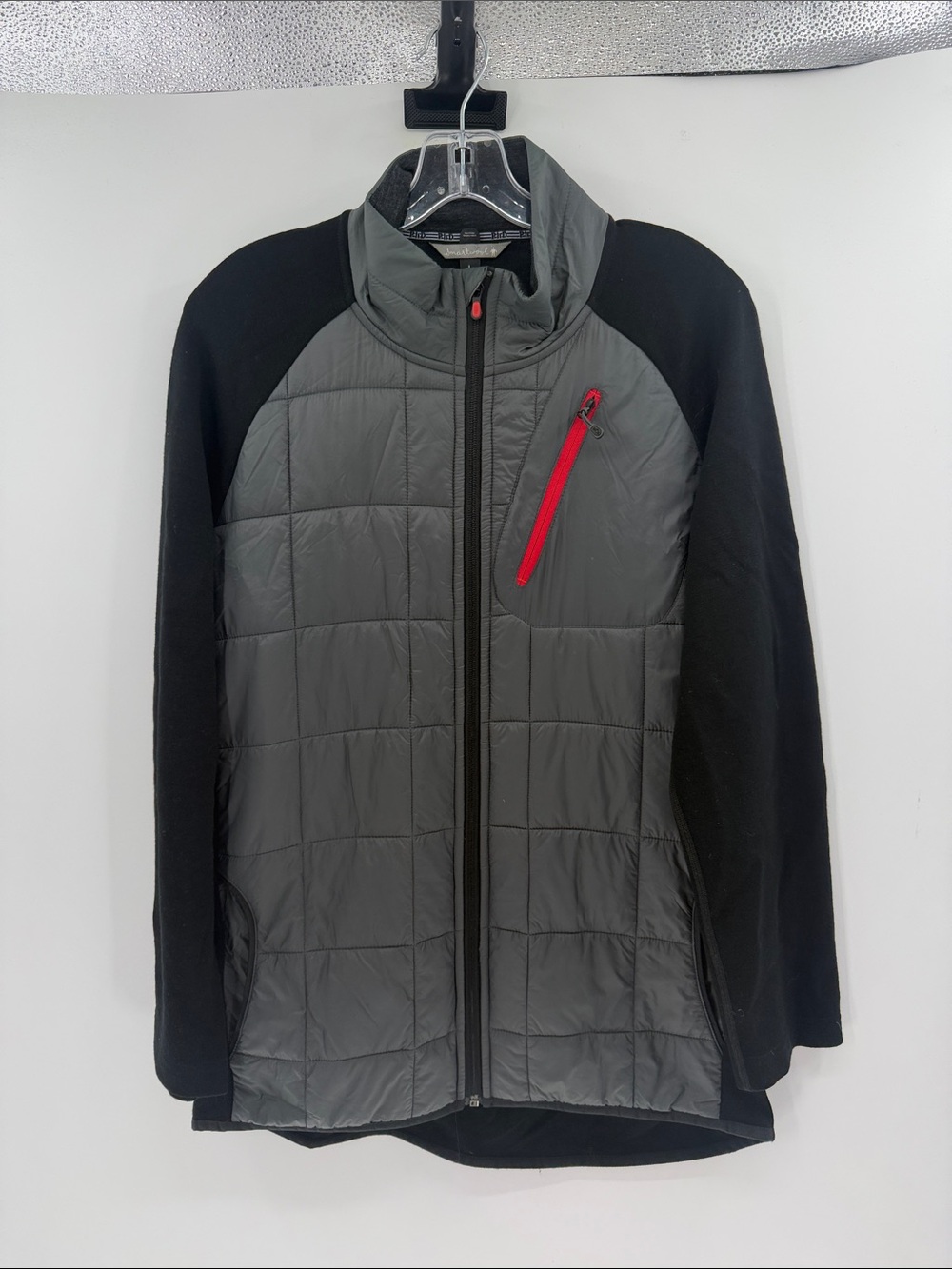 Smartwool Men's PhD Smartloft Divid Full Zip Jacket - Black/Gray - Large